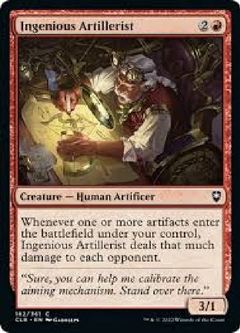 "Ingenious Artillerist" x4 - Magic The Gathering Card - CLB - 4-Card Playset