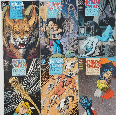 Animal Man #51 - #56 (RUN of 6x Comics)- DC - 1992 - Flesh & Blood Story