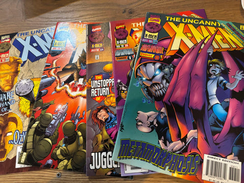 Uncanny X-Men #332 - 336 - Marvel Comics - 1996 - Run / joblot