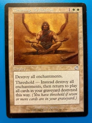 "Cleansing Meditation" - Magic The Gathering - Torment