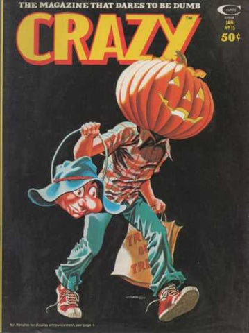 Crazy Magazine #15 - Curtis Magazines - 1976 - Halloween Cover