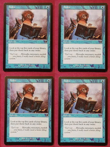 "Index" x4 - Magic The Gathering Card - Apocalypse - 4-Card Playtest