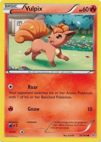 "Vulpix" - Pokemon Card / World Championships 2015 - 20/160