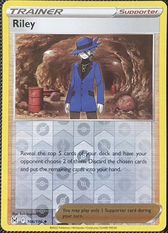 "Riley" 166/196 Lost Origin - Pokémon Card - Reverse Holo