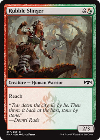 "Rubble Slinger" - Magic The Gathering Card - RNA