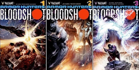 Armor Hunters: Bloodshot #1 2 3 (SET) - Valiant Comics - 2014