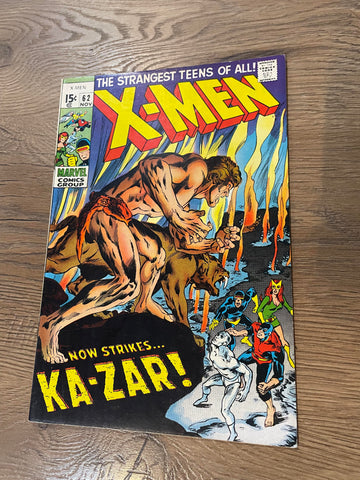 The X-Men #62 - Marvel Comics - 1969