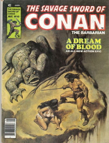 Savage Sword of Conan #40 - Marvel / Curtis Magazines - 1978