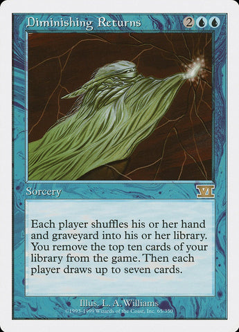 "Diminishing Returns" - Magic The Gathering Card - 6th Edition