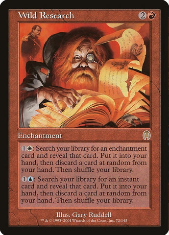 "Wild Research" - Magic The Gathering Card - Apocalypse