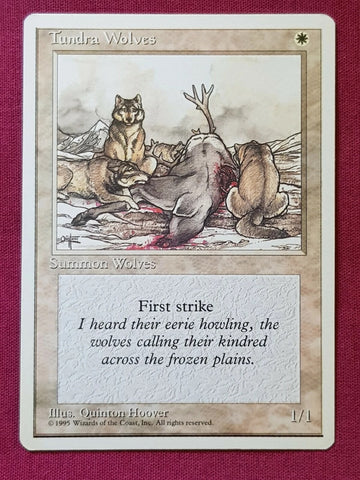 "Tundra Wolves" x4 - Magic The Gathering Card - 4th Edition - 4-Card Playset