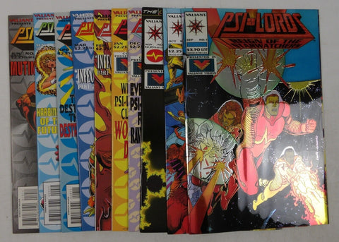 Psi-Lords #1 - #10 (Run of 12x Comics) - Valiant Comics - 1992