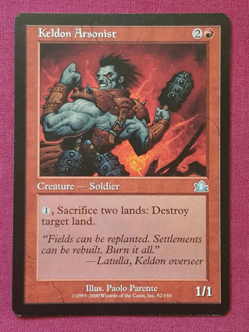 "Keldon Arsonist" - Magic The Gathering Card - Prophecy