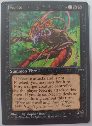 "Necrite" - Magic The Gathering Card - Fallen Empires - Christopher Rush Art
