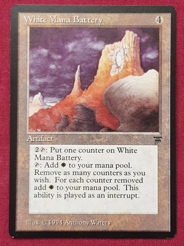 "White Mana Battery" - Magic The Gathering Card - Legends