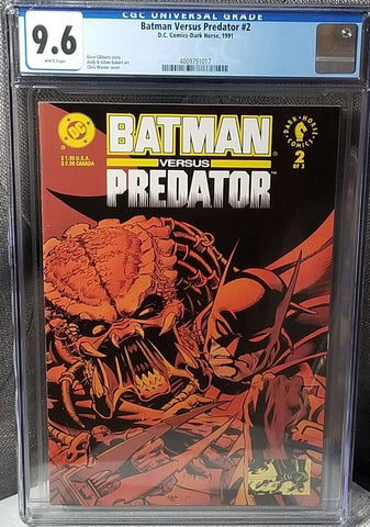Batman Versus Predator #2 - DC Comics - 1997 - Slab CGC 9.5