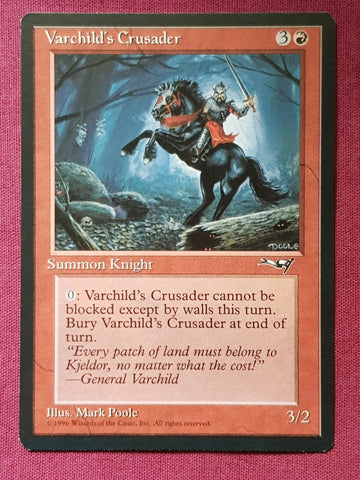 "Varchild's Crusader" x4 - Magic The Gathering Card - Alliances - 4-Card Playset