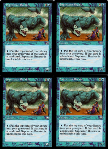 "Saprazzan Breaker" x4 - Magic The Gathering - Mercadian - 4-Card Playset