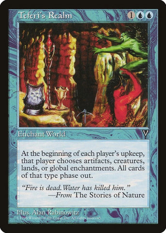 "Teferi's Realm" Magic The Gathering Card - Visions