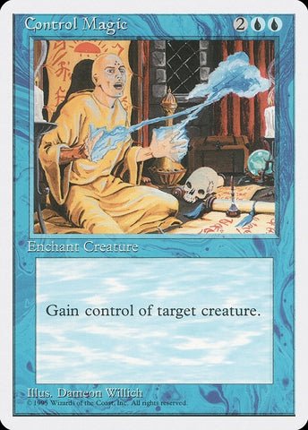 "Control Magic" - Magic The Gathering Card - 4th Edition