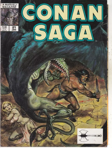 Conan Saga #21 - Marvel Magazines - 1989