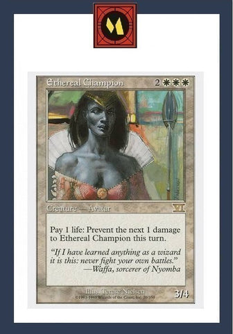 "Ethereal Champion" - Magic The Gathering Card - 6th Edition