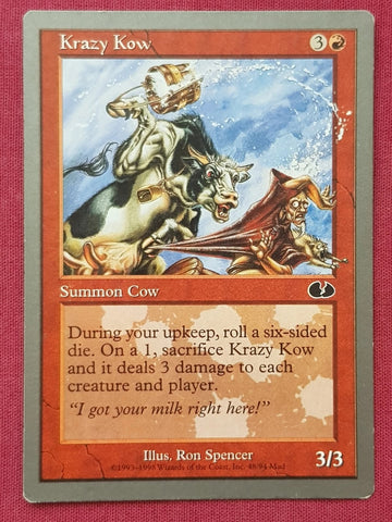 "Krazy Kow" - Magic The Gathering Card - Unglued