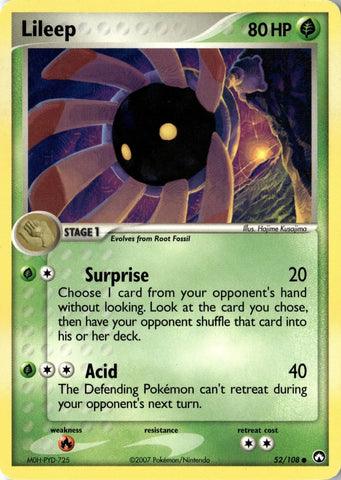 Lileep 52/108 - Pokémon Card - Power Keepers - NON-Holo