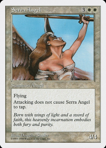 "Serra Angel" - Magic The Gathering Card - Anthologies