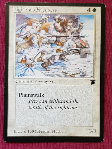 "Righteous Avengers" - Magic The Gathering Card - Legends