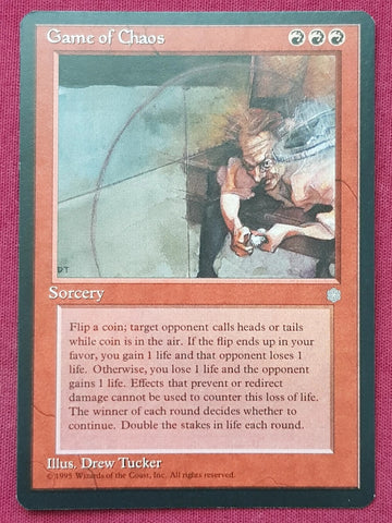 "Game Of Chaos" - Magic The Gathering Card - Ice Age