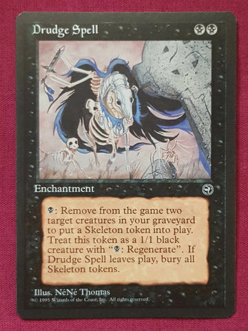 "Drudge Spell" - Magic The Gathering Card - Homelands