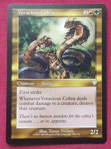 "Voracious Cobra" - Magic The Gathering Card - Invasion