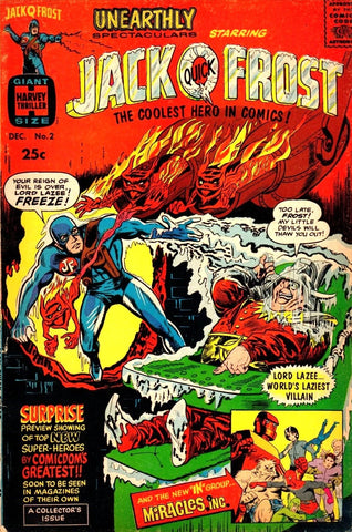 Unearthly Spectaculars: Jack Q. Frost #2 - Harvey Thriller - 1966