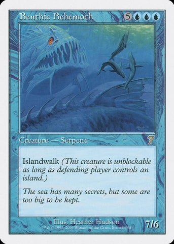 "Benthic Behemoth" - Magic The Gathering - 7th Edition