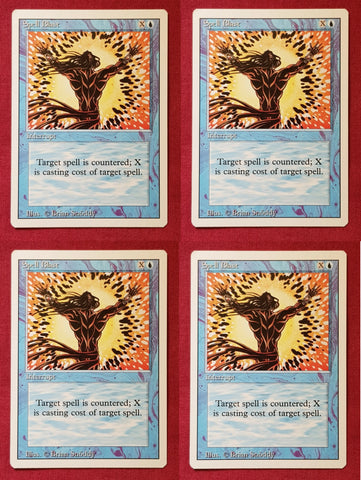 "Spell Blast" x4 - Magic The Gathering Card - Revised - 4-Card Playtest