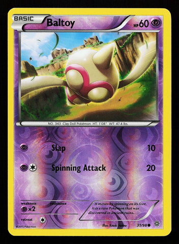 "Baltoy" 31/98 Ancient Origins - Pokémon Card - Reverse Holo
