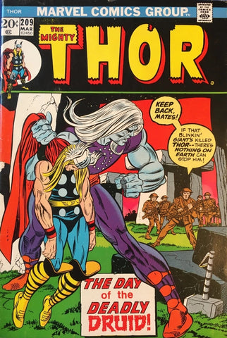 Mighty Thor #209 - Marvel Comics - 1973 - 1st App. Demon Druid