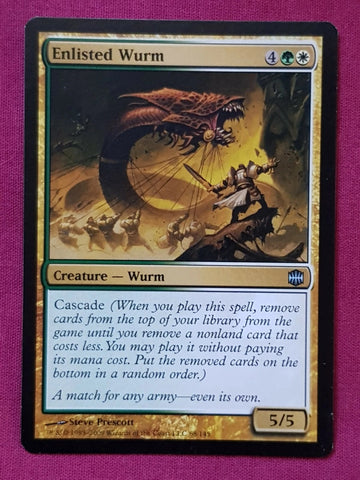 "Enlisted Wurm" x4 - Magic The Gathering - Alara Reborn - 4-Card Playset