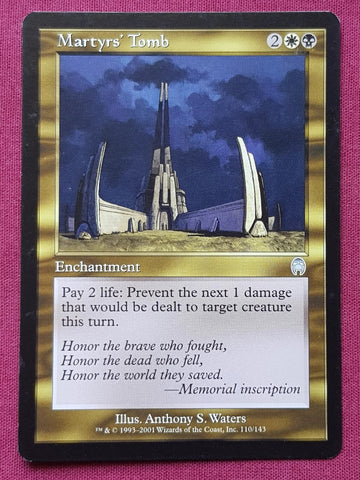 "Martyr's Tomb" x4 - Magic The Gathering Card - Apocalypse - 4-Card Playset