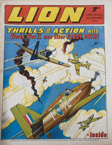 Lion Comics x4 - British Comic - September 1970