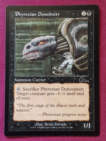 "Phyrexian Denouncer" x4 - Magic The Gathering - Urza's Legacy - 4-Card Playset