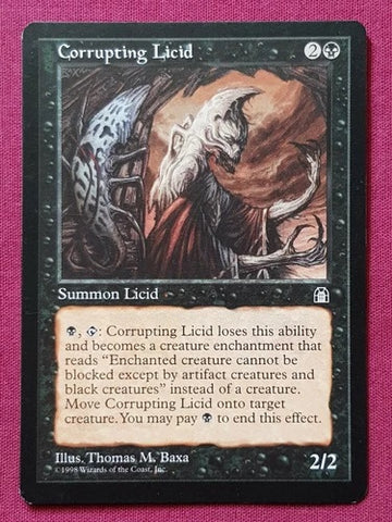 "Corrupting Licid" - Magic The Gathering Card - Stronghold