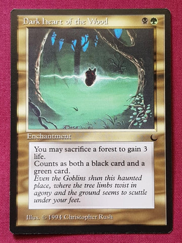 "Dark Heart Of The Wood" - Magic The Gathering Card - The Dark