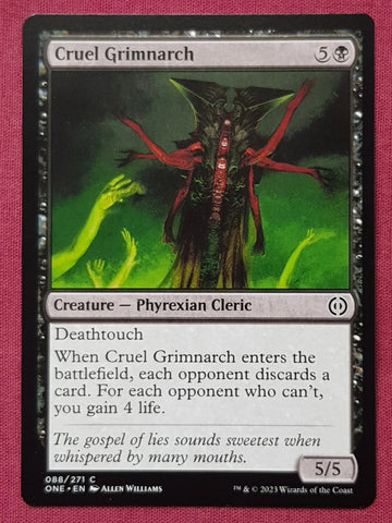 "Cruel Grimnarch" - Magic The Gathering Card - All Will Be One
