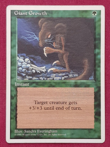 "Giant Growth" - Magic The Gathering Card - 4th Edition