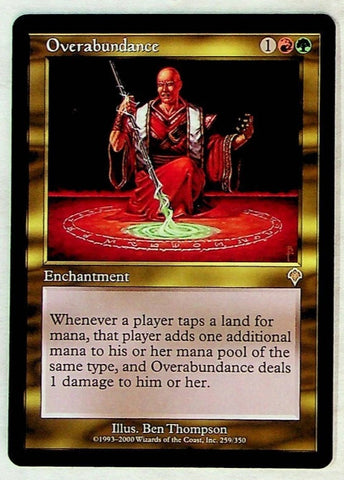 "Overabundance" - Magic The Gathering Card - Invasion