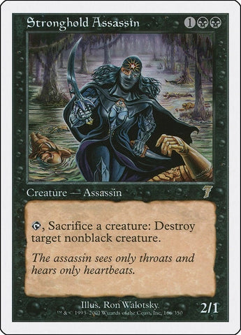 "Stronghold Assassin" - Magic The Gathering Card - 7th Edition