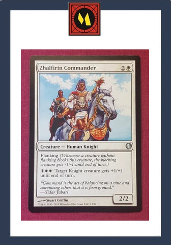 "Zhalfirin Commander" - Magic The Gathering Card - Knights vs Dragons