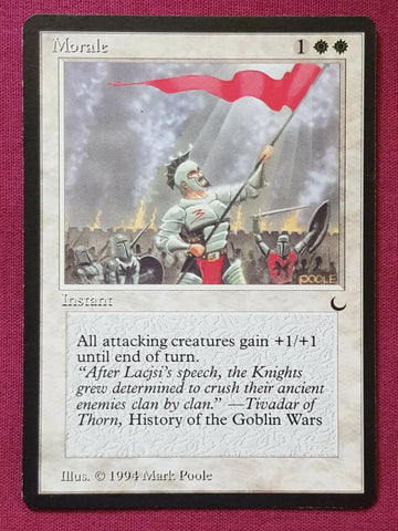 "Morale" - Magic The Gathering Card - The Dark